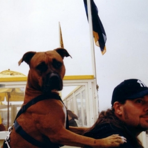 Mann_und_Hund_am_Strand