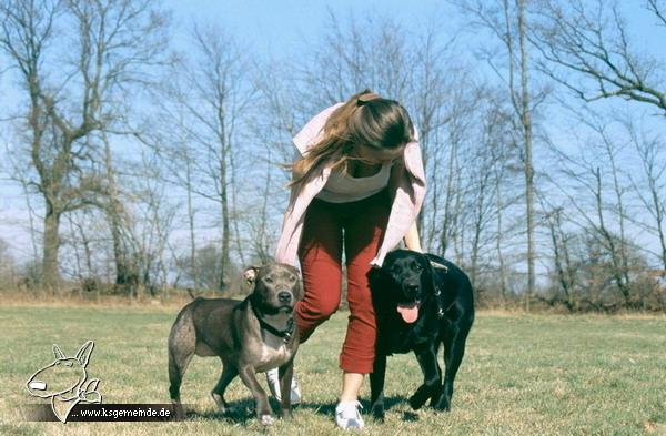 Astrid mit Nike & Kalle