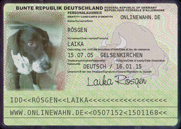 Laika Hat Jetzt Auch Nen Perso