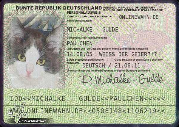 Paulchens Ausweis